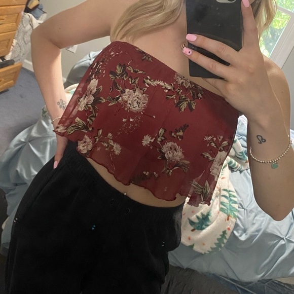 🌹FLORAL Tube Top - Picture 1 of 4